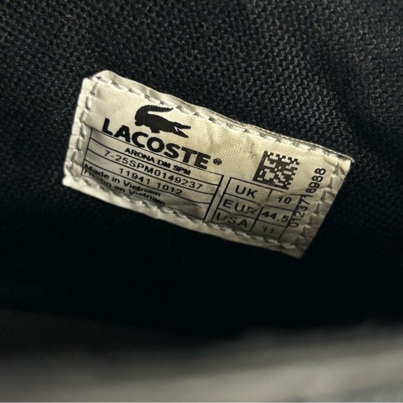 ❤️ Lacoste Men\'s Black Chukka Sneakers Size 11 main image 5